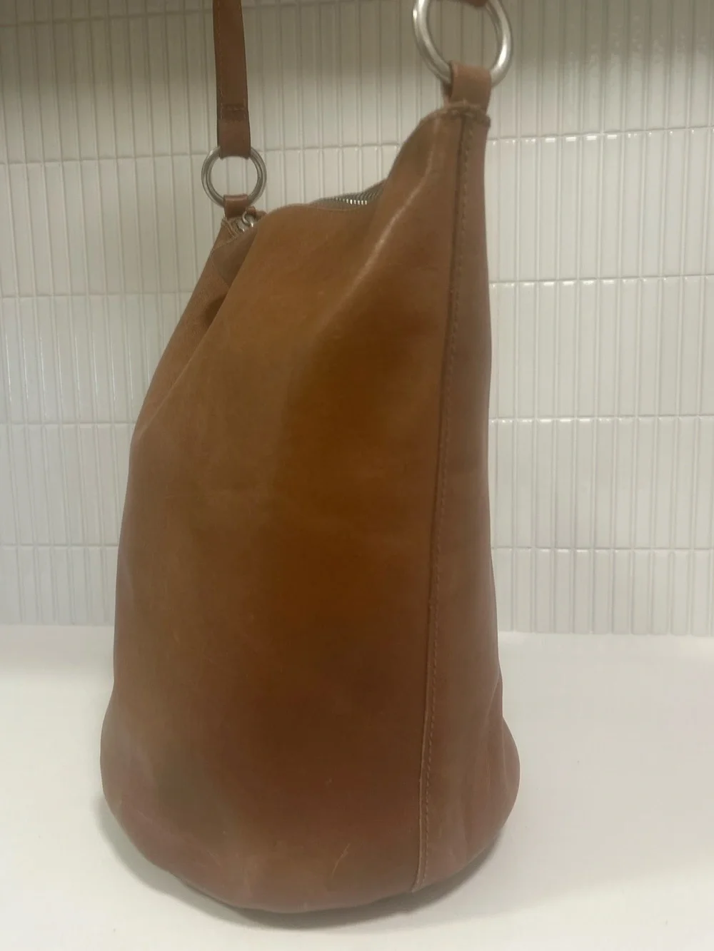 Madewell The Lisbon O-Ring Leather Bucket Bag